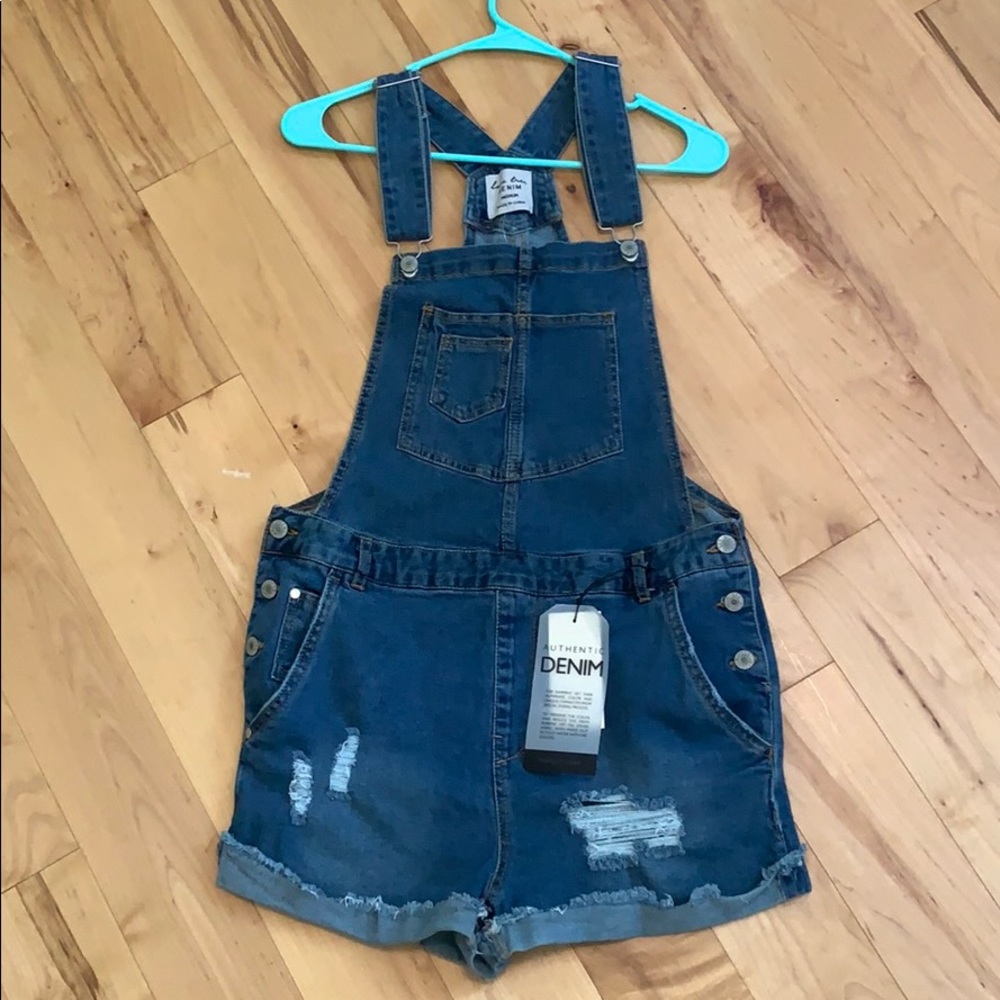 Cute Denim Overall Shorts